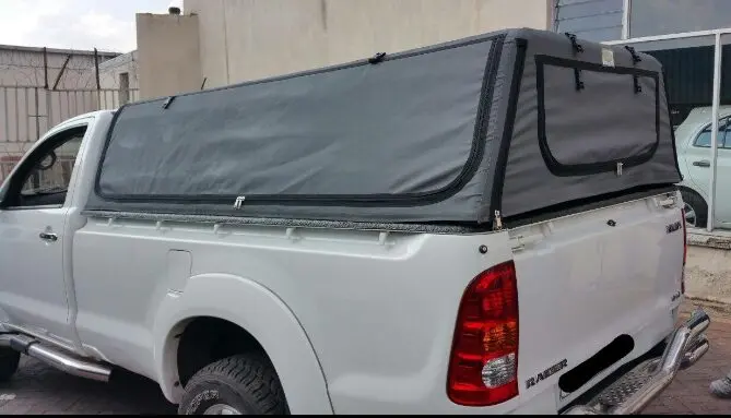Bakkie canopy cover fitted to a pickup